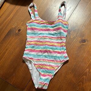 Roxy Striped Multicolor Swimsuit nwt